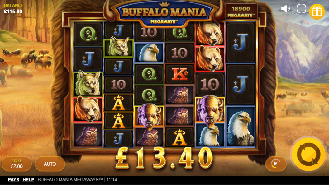 Buffalo Mania Megaways ismertető